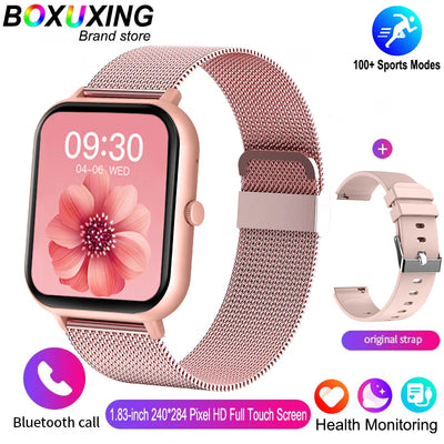 2025 New Smart Watch Men Bluetooth Call Fitness Tracker Heart Rate IP68 Waterproof Smart Watch Men Women For Xiaomi iOS Android