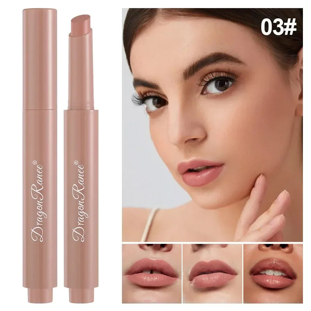 Solid Lipstick Long-lasting Easy Color Lip Stain Moisturizing Lip Gloss Pearl Mirror Lipgloss Tint Sexy Red Lipstick Makeup