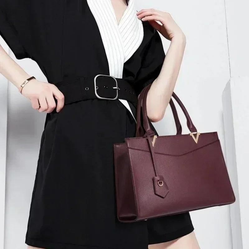 Women’s handbags shoulder bags for female luxury designer top-handle tote bag purse wallet quality leather high-end