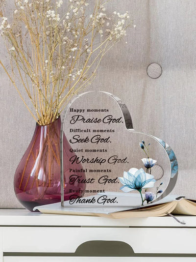 1pc Acrylic Christian Bible Decoration Christian Gifts for Women Prayer Religious Gifts Home Office Decorations