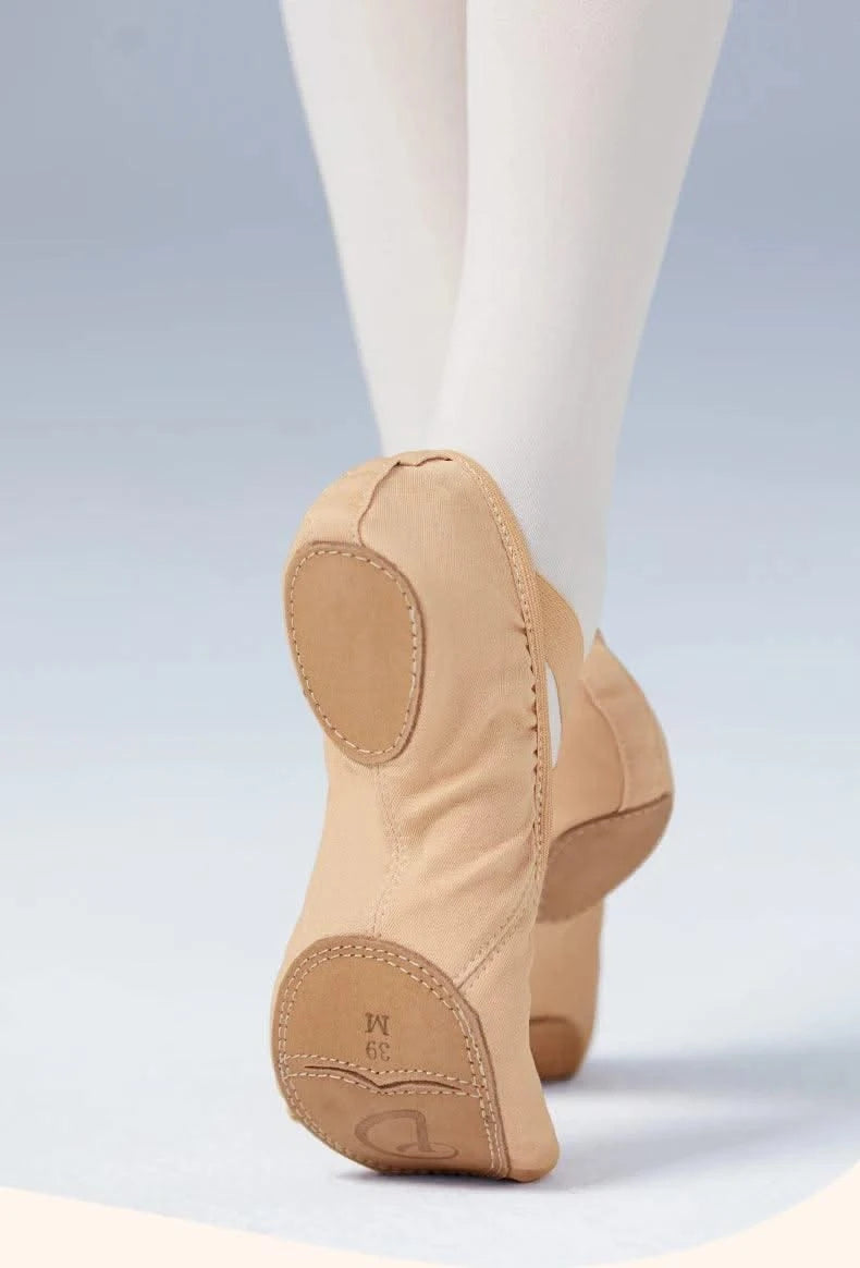 Ballet Dance Shoes for Women Girls Teenager Big Split Sole Ballet Shoes Children Adult Elastic Ballet Practice Dancing Slippers