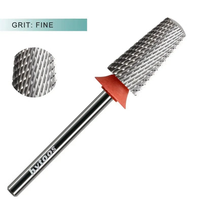 HYTOOS Safety Tapered Nail Drill Bits 3/32 Smooth Top Carbide Drill Bits for Nails Electric Drills File Accessories Removal Gel