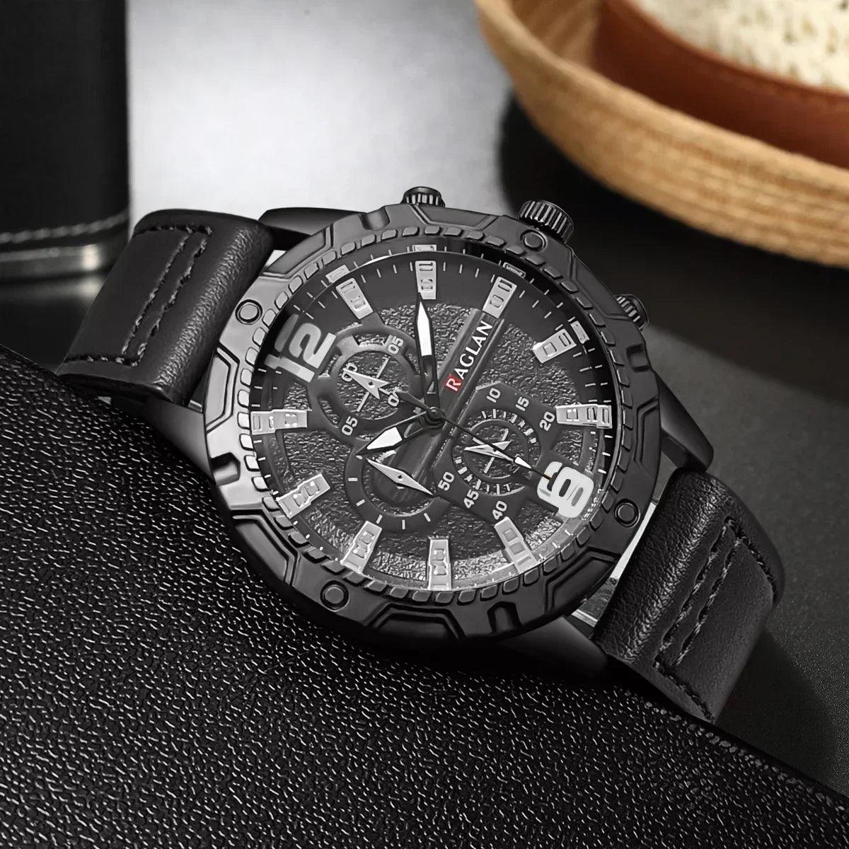 Top brand watch for men fashion watches leather strap clock man wristwatch gift relogio masculino reloj hombres