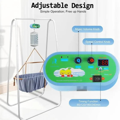 Electric Baby Bedside Sleeper Bassinet Automatic Toddler Rocking Swing with Adjustable Speed for Nursery home accessories