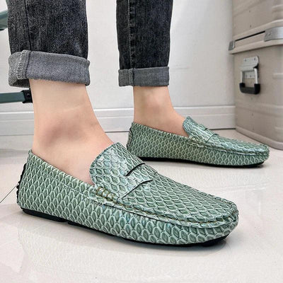 New Loafers Men Handmade Leather Dress Shoes Man Driving Flats Slip on Luxury Comfy Moccasins Black Party Shoes for Men