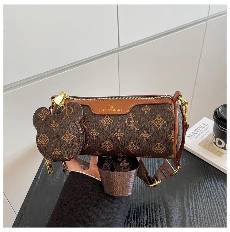 Famous designer popular classic elegant handbags leather ladies crossbody shoulder bag versatile and chic for evening