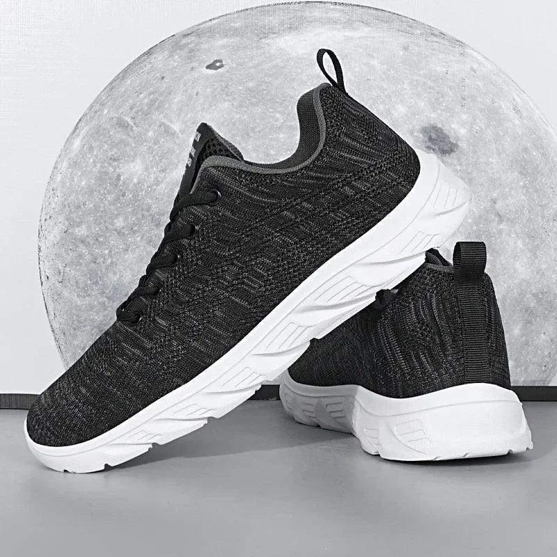 Breathable Men's Running Shoes Lightweight Men Sneakers Anti-slip Outdoor Male Walking Shoes Mesh Sports Footwear Lace Up Flats