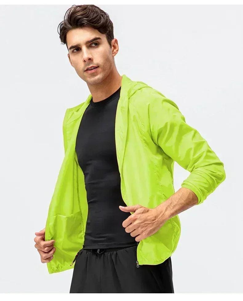 Spring windbreaker jackets for men women coat sun protection quick dry waterproof rain jacket