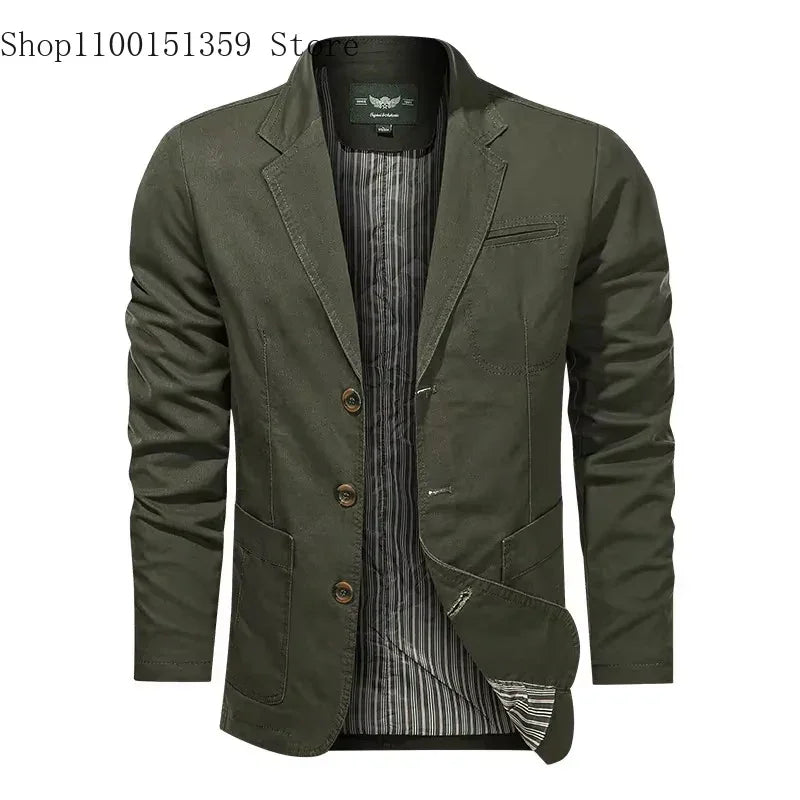 2025 Spring Autumn Blazers Men Fashion Slim Casual Business Handsome Suits Brand Men's Blazers Tops