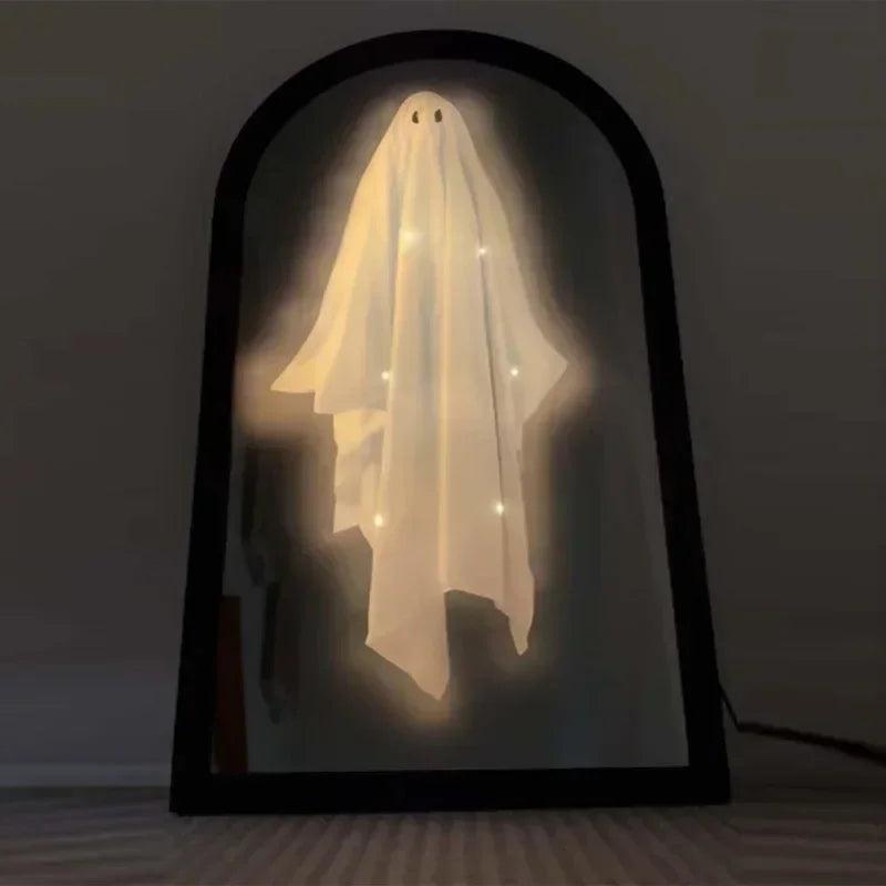 Halloween decorations gothic ghost holographic mirror novel mysterious home ornament party decor items interior