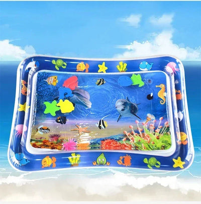 Summer Inflatable Water Mat PVC Playmat Toddler Activity Play Center Water Mat for Babies Early Education Developing Summer Toy