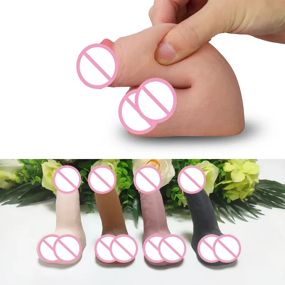 Ftm Packer Ultra Soft Realistic Short Small Dildo Dress Male Genitalia Transgender STP Prosthetics Penis