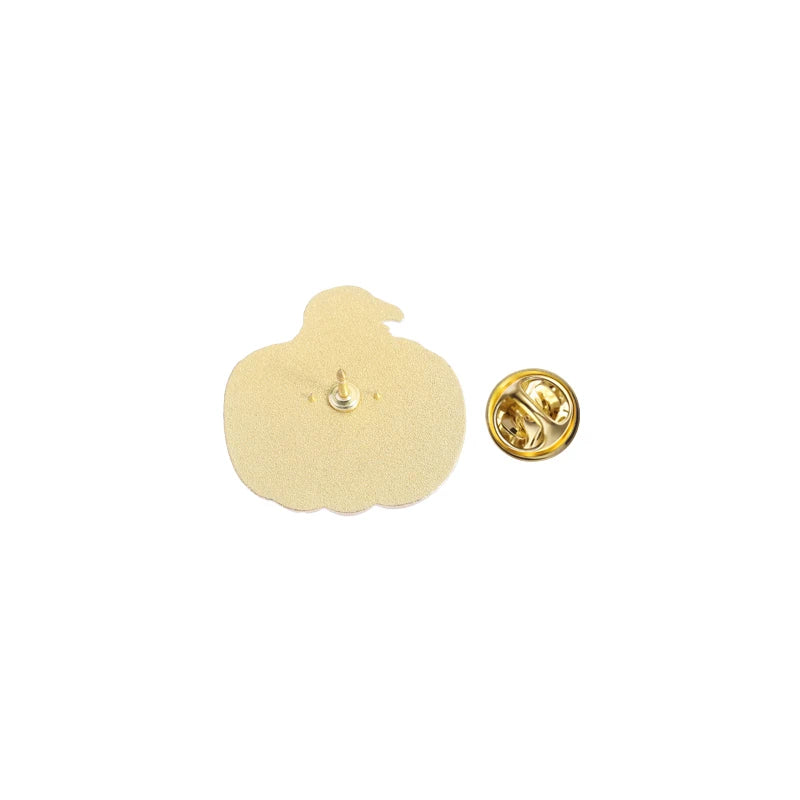 Thanksgiving Cute Cat Fox Lying On Maple Leaves Enamel Pins Cartoon Crow Pumpkin Metal Brooches Lapel Badge Jewelry Friends Gift