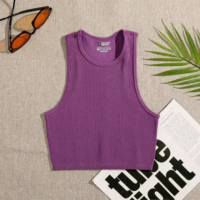 Women Solid Basic Tank Tops