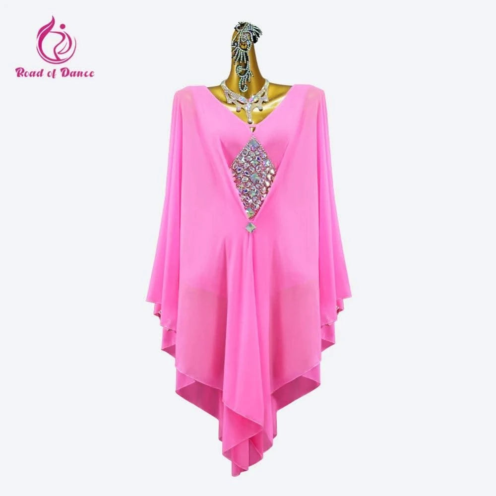 Pink Dress For Women Evening Latin Dance