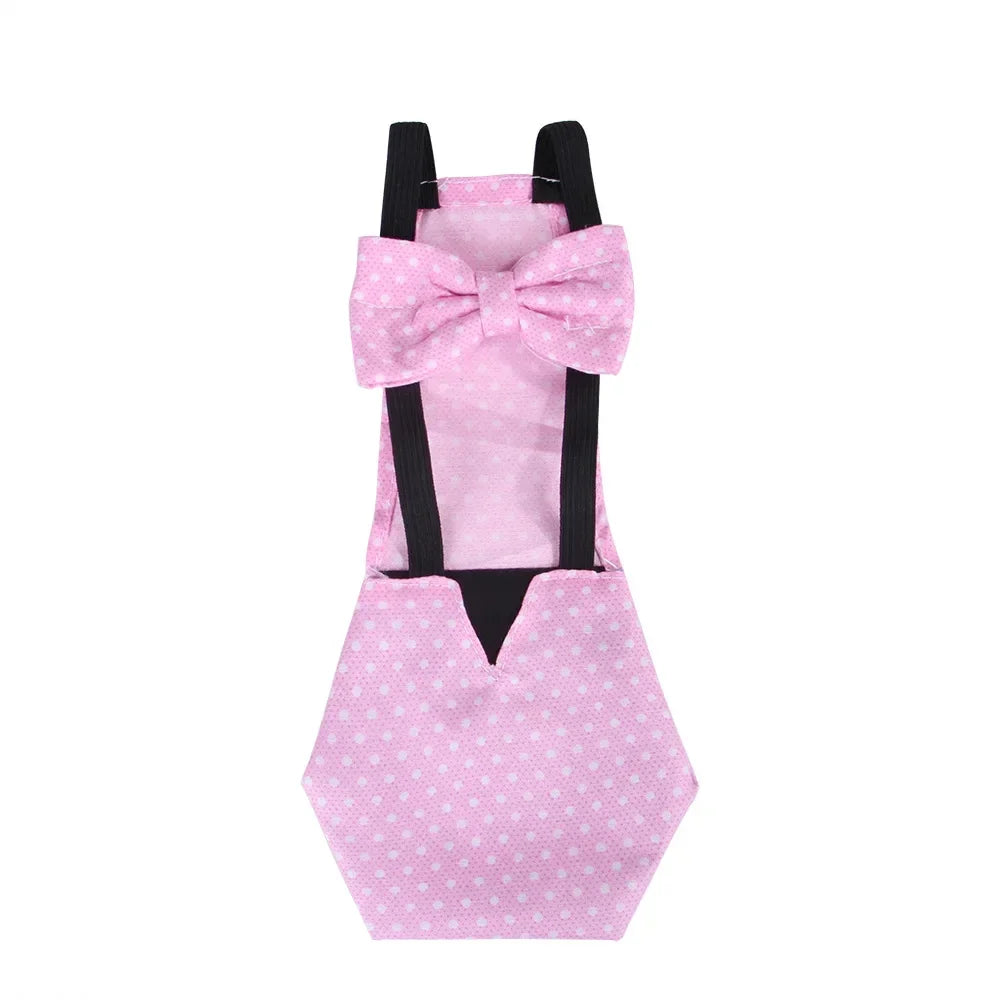 Pet Cloth Diaper for Farm Goose Duck Chicken Poultry Adjustable Washable Creative Bowknot Clothes Pet Mascotas Accessories DC05