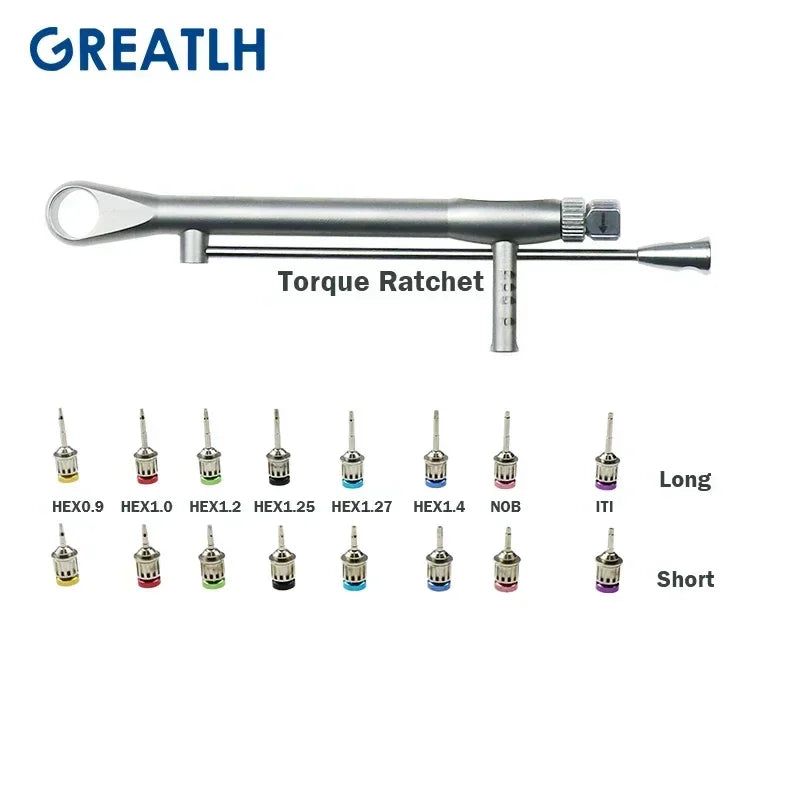 Dental Implant Torque Wrench Screwdriver Prosthetic Kit Dental Instrument Autoclavable