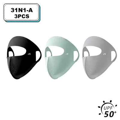 Women Full Face UV Protection Mask 3D Ice Silk Sunscreen Breathable Lightweight Summer Outdoor Sports Comfort Fit mask for men