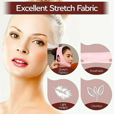 Face Slimming Bandage V-Shaped Face Shaper Women Chin Cheek Lifting Band Facial Massage Band Facial Skin Care Beauty Tool Reusab
