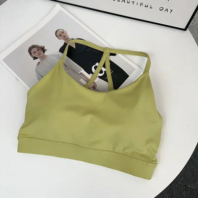 Women Fitness Sports Bra Top Sexy Beauty Back Gym Crop Tops Shockproof Fitness Quick Drying Pilates Running Yoga Tank Top