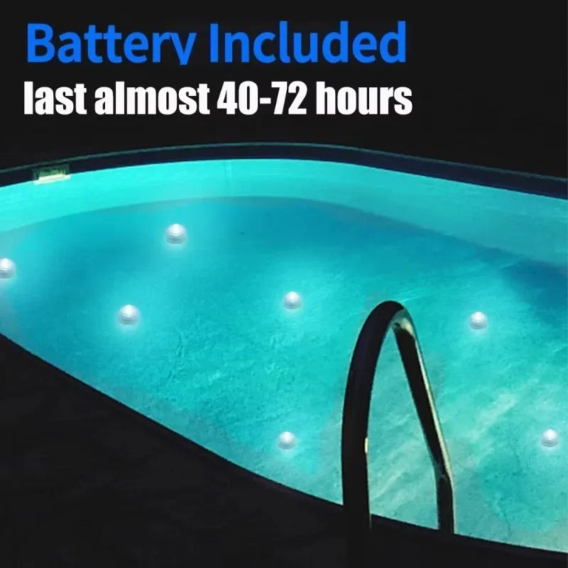 1 Pack Submersible LED Lights Waterproof Small Tealight Flameless Submersible Lights for Decor Vase Pool Pond Halloween Lantern