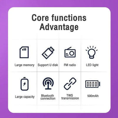 1202 Wireless Bluetooth Speakers Home Outdoor Portable Small Speaker Subwoofer Car Audio Bass MP3 Player Sound System LED Lights