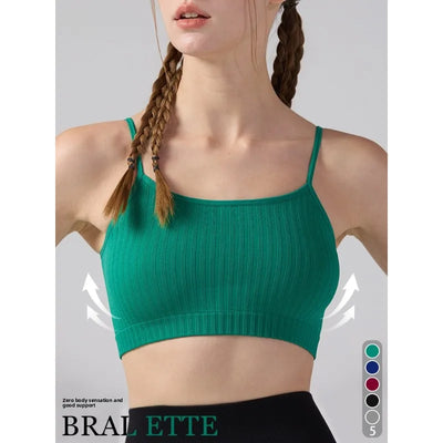 Women's Spaghetti Thin Strap Workout Yoga Gym Fitness Sport Bras