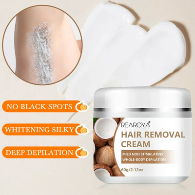 Fast Hair Removal Cream Painless Hair Growth Inhibitor Arm Armpit Legs Permanent Depilatory for Men Women Beauty Health Care