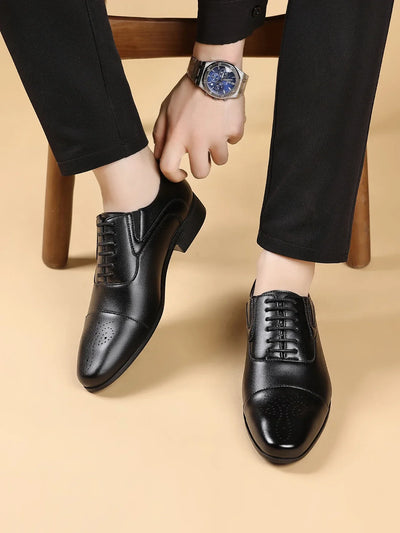 Men's Oxford Formal Dress Shoes Business Comfortable Classic Lace Up Shoes for Weddings, Church, Office, Prom