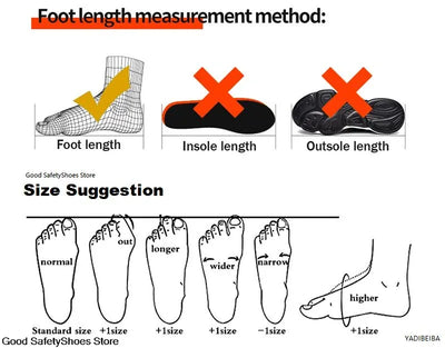 Safety Shoes Men For Work Sneakers Women Men Steel Toe Work Shoes Security Protective Shoes Lightweight Anti-Smash Anti-Puncture