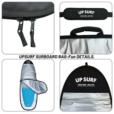 Surfing Board Bag High Quality Funboard Protective Travel Bag 7.0/7.6/8.0 Easy Carry Wakesurf Board Bag Have Strap