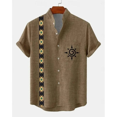 Men's New Linen Hawaiian Shirt 3D Fashion Short Sleeve Casual Urban Trend Summer Comfort Vacation