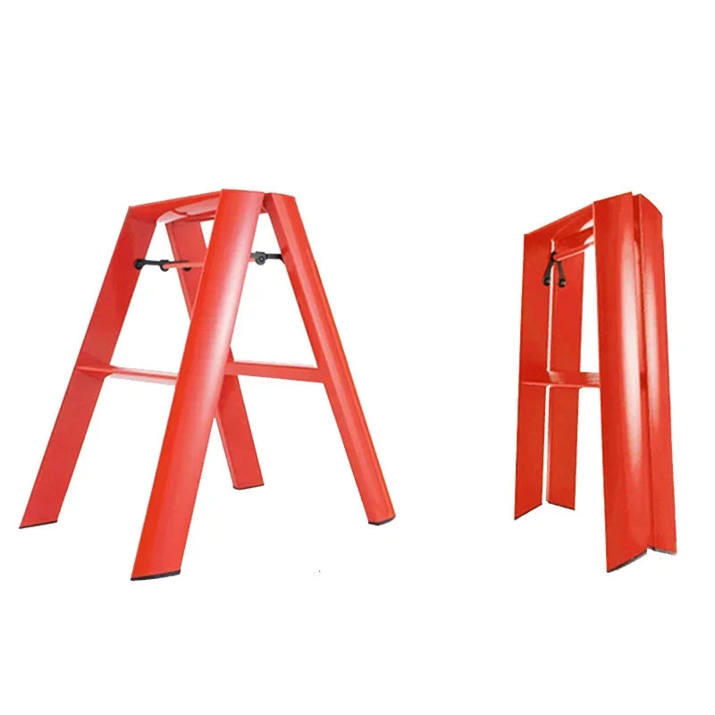 Folding Aluminium Ladders Scaffolding Stool Foldable House Ladder Portable 3 Step Stairs Climbing Multifunction Home Furniture