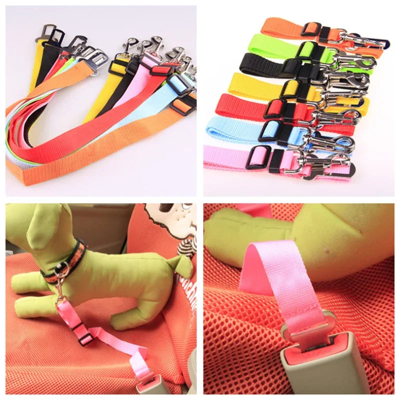 Car Seat Belt Buckle Pet Seat Adjustable Pet Cat Dog Pet Supplies Vehicle Dog Harness Pet Leash Car Safety Buckle Accessories