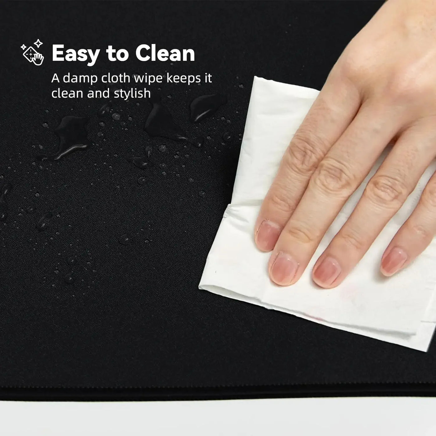 Non-Slip Mouse Mat Black Gaming Esports Mouse Pad Desktop And Laptop Computer Simple Rubber Mouse Pads Base Office Accessorie