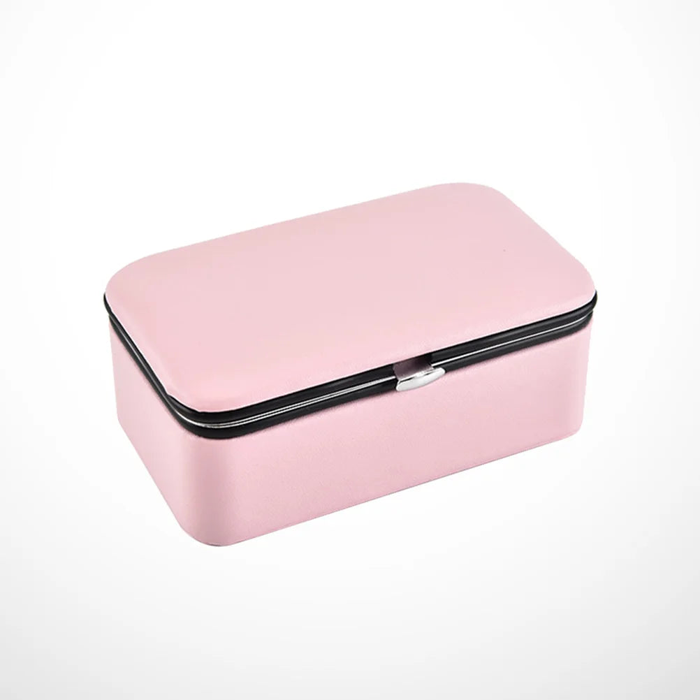 Portable Jewelry Box Travel Cases Organizers for Women Jewlery Necklace Ring Jewlery Organizer Storage Container for Traveling