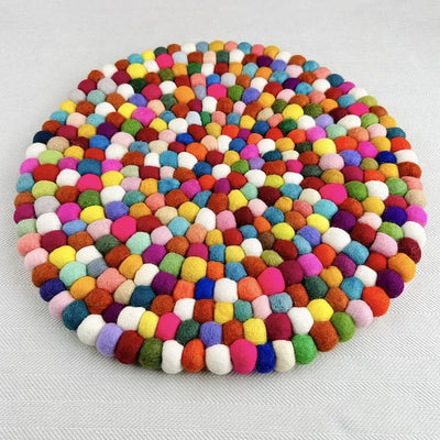 Wool Felt Singing Bowl Mat Handmade Colorful Sound Bowl Accessories Circular Musical Instrument Mats Square Seat Cushions