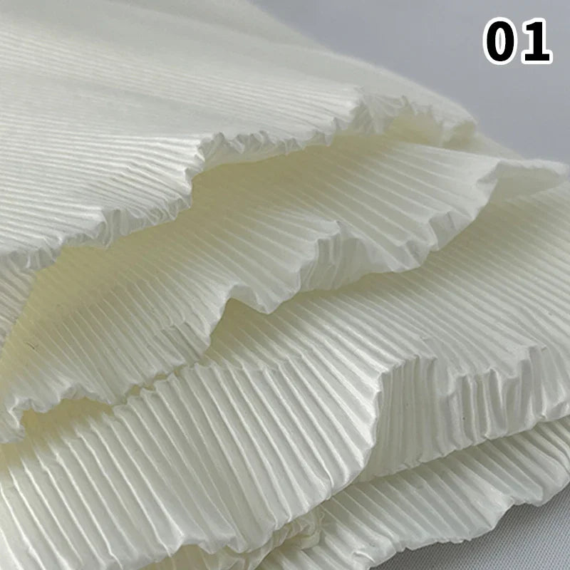 Wrinkled Texture Fabric Background Printmaking Material DIY Wedding Celebration Women Dress Suit Diy Sewing Material