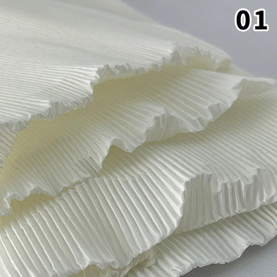 Wrinkled Texture Fabric Background Printmaking Material DIY Wedding Celebration Women Dress Suit Diy Sewing Material