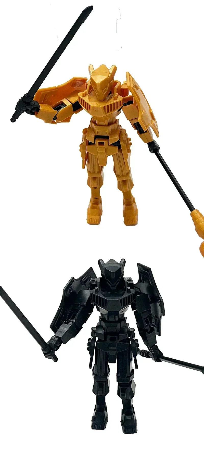 Multi-jointed movable shapeshift robot warrior 3d printed knight mannequin dummy toys kids adults parent-children games