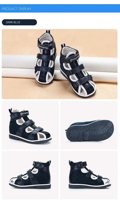 Orthopaedic Sandals for Kids and Toddlers | Children's Corrective Shoes for Flat Feet, Tiptoe Walking, High-Top Ankle Support