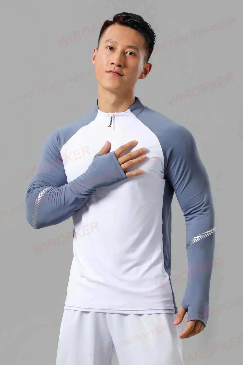 Athletic Pullovers Sport Shirt Men Fitness Training Tops Gym Casual Running Long Sleeve Male Outerwear Jogging Sport Clothing