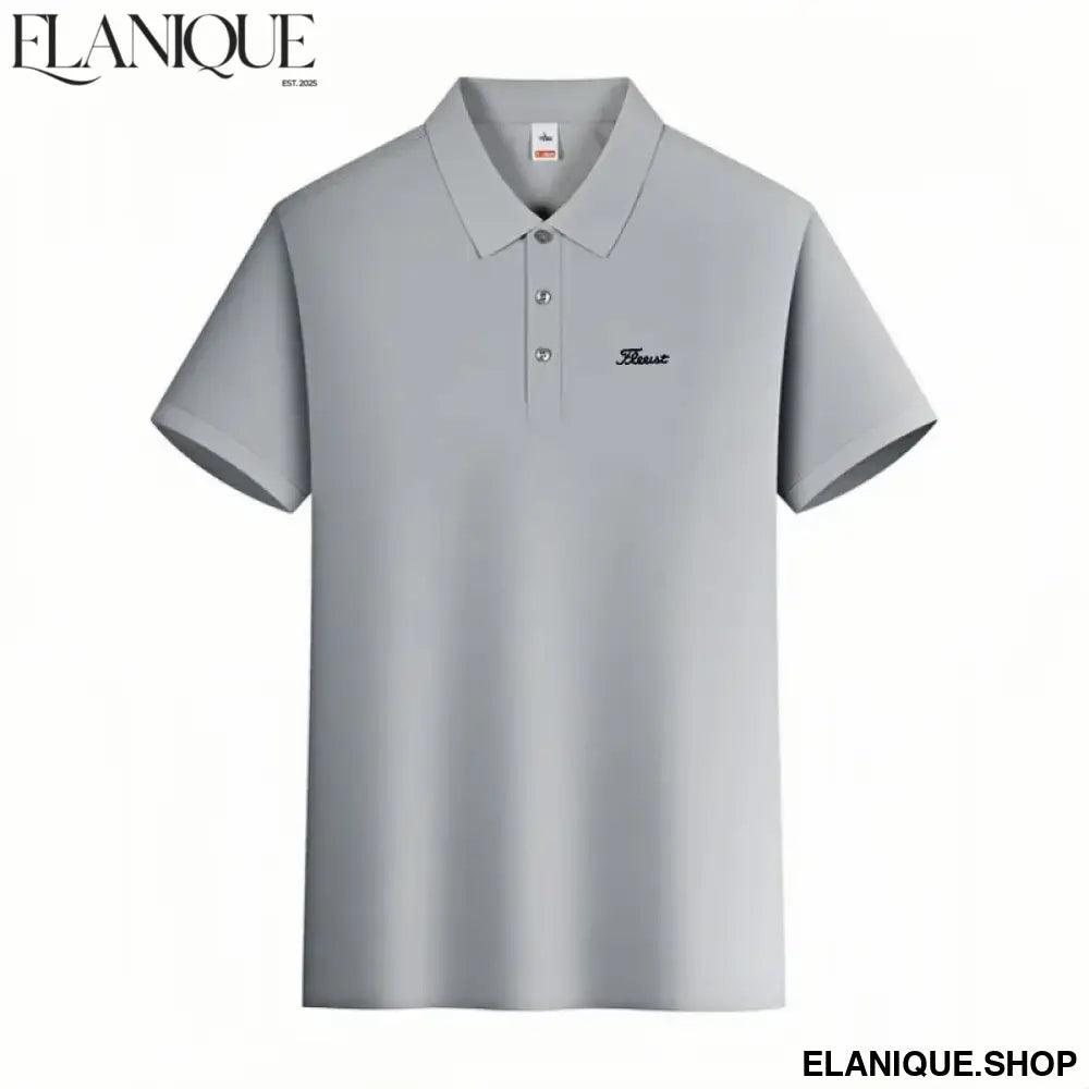 Men’s Embroidered Golf Polo Shirt – Smart Casual Summer Top