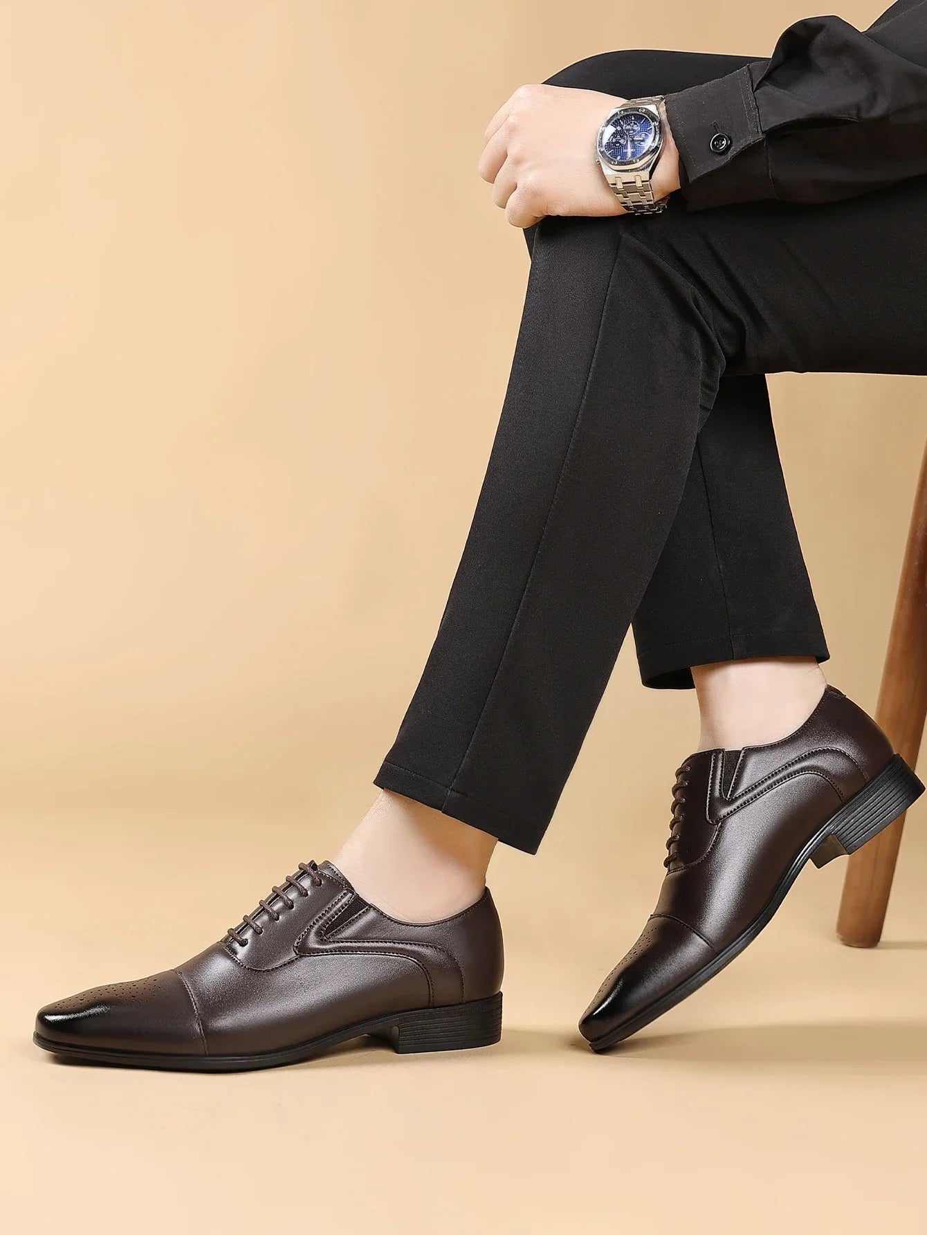 Men's Oxford Formal Dress Shoes Business Comfortable Classic Lace Up Shoes for Weddings, Church, Office, Prom