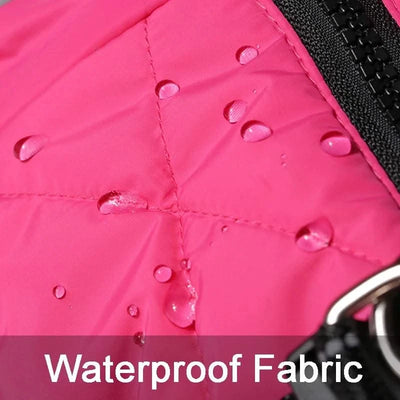 Waterproof Pet Jacket With Harness Winter Warm Dog Clothes for Small Large Dogs Labrador Coat Chihuahua French Bulldog Outfits