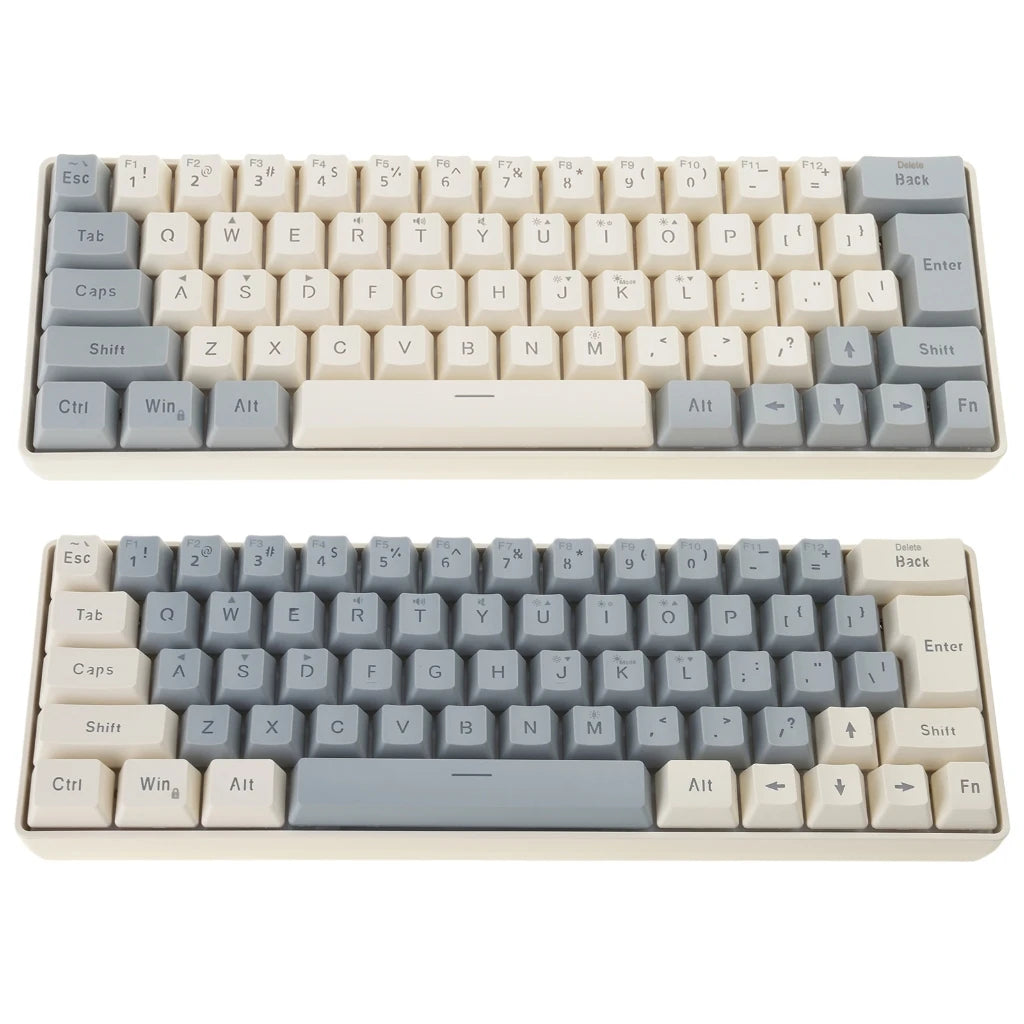 1pc Corded Gaming Keyboard for PC Gamers LED Backlits Mechanical Keyboard 63 Key Desktop Computer Keyboard for Gaming