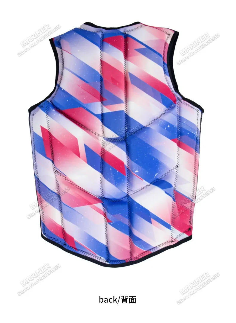 Wakesurf Comp Vest CE Approved Neoprene Life Jacket Wake Surfing Impact Vest surf But Great for All Other Watersports Activities