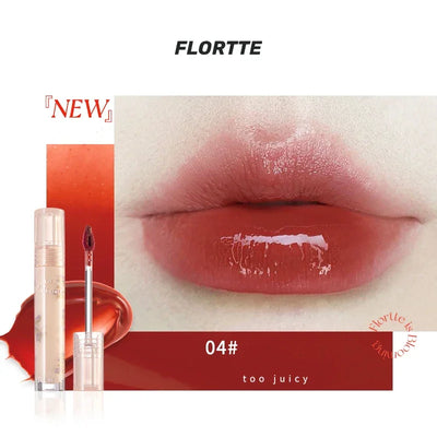 FLORTTE Beauty Lip Lasting Tint First Kiss Series Water Glossy Nice To Meet Chu Blooming Liquid Lipstick Makeup Women Cosmetics