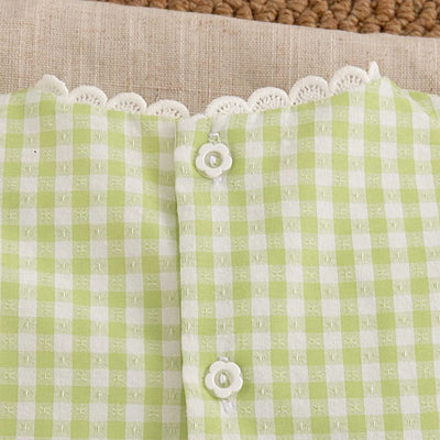 Cute Rabbit Simple Style Checkered Children's Sleeveless Clothes |Baby Girl Dress, Summer (9 Months -4 Years Old)