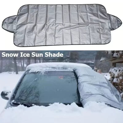 Universal Car Windshield Snow Cover - Frost Ice Rain & Sun Protector for Most Cars & SUVs, 1PC Auto Windscreen Shield